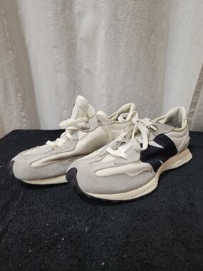 New Balance 327 Cream and Black Kids' Sneakers